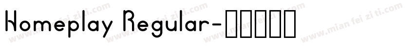 Homeplay Regular字体转换